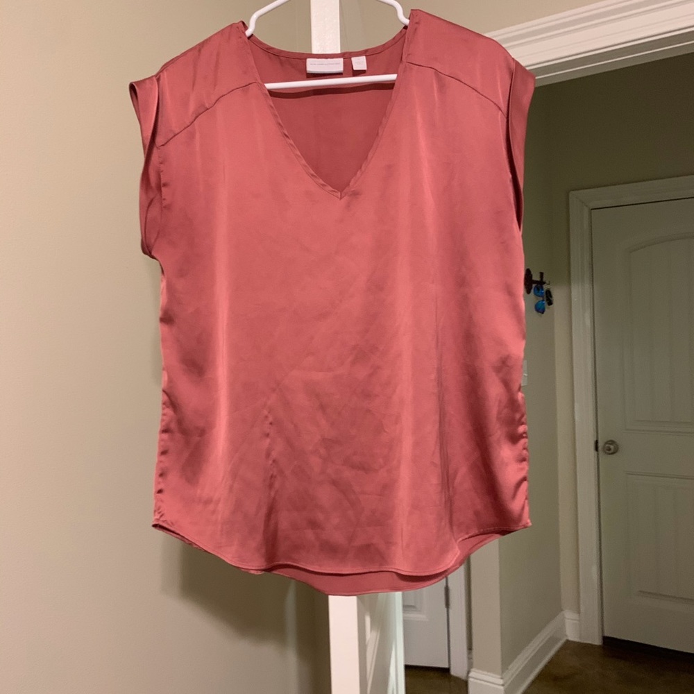 Classy silk blouse.